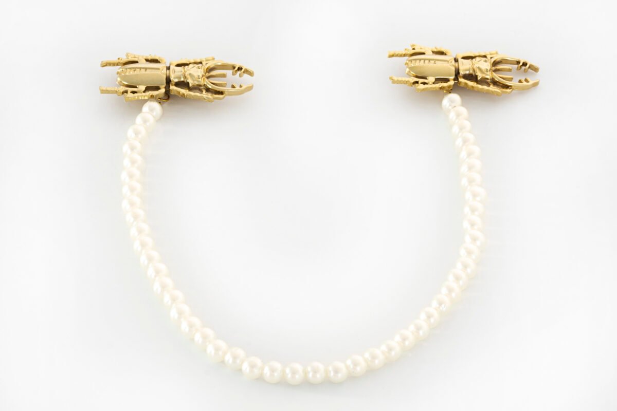 Two Maculi 007 + Small Pearls - Gold