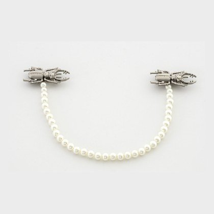 Two Maculi 007 + Small Pearls - Silver
