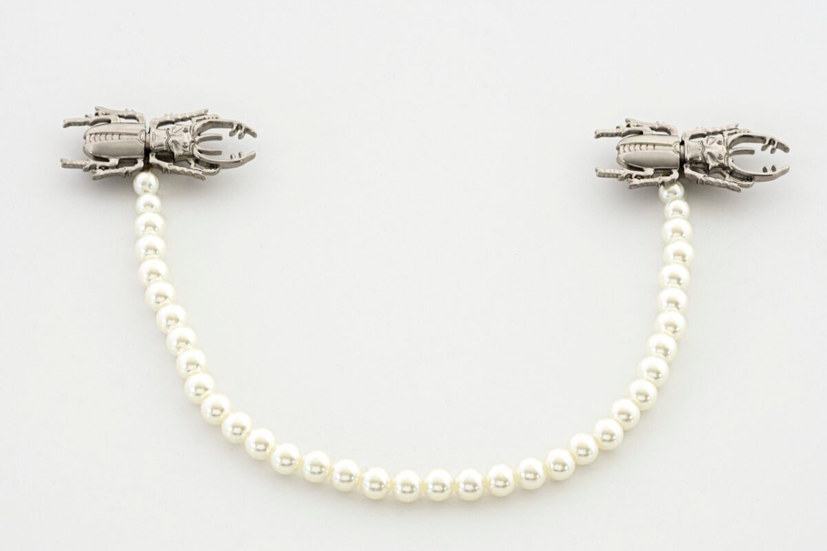 Two Maculi 007 + Small Pearls - Silver
