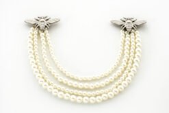 Two Bees 009 + 4 Strings of Pearls - Silver