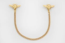 Two Bees 005 + Small Chain - Silver