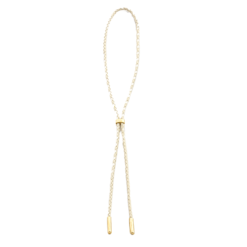Ivory Bolo Tie, Gold Tip