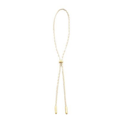 Ivory Bolo Tie, Gold Tip