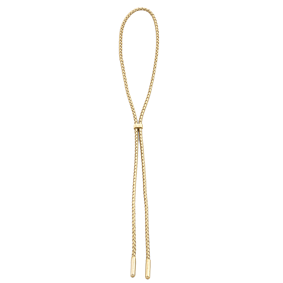 Gold Bolo Tie, Gold Tips