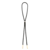 Black Bolo Tie, Gold Tips